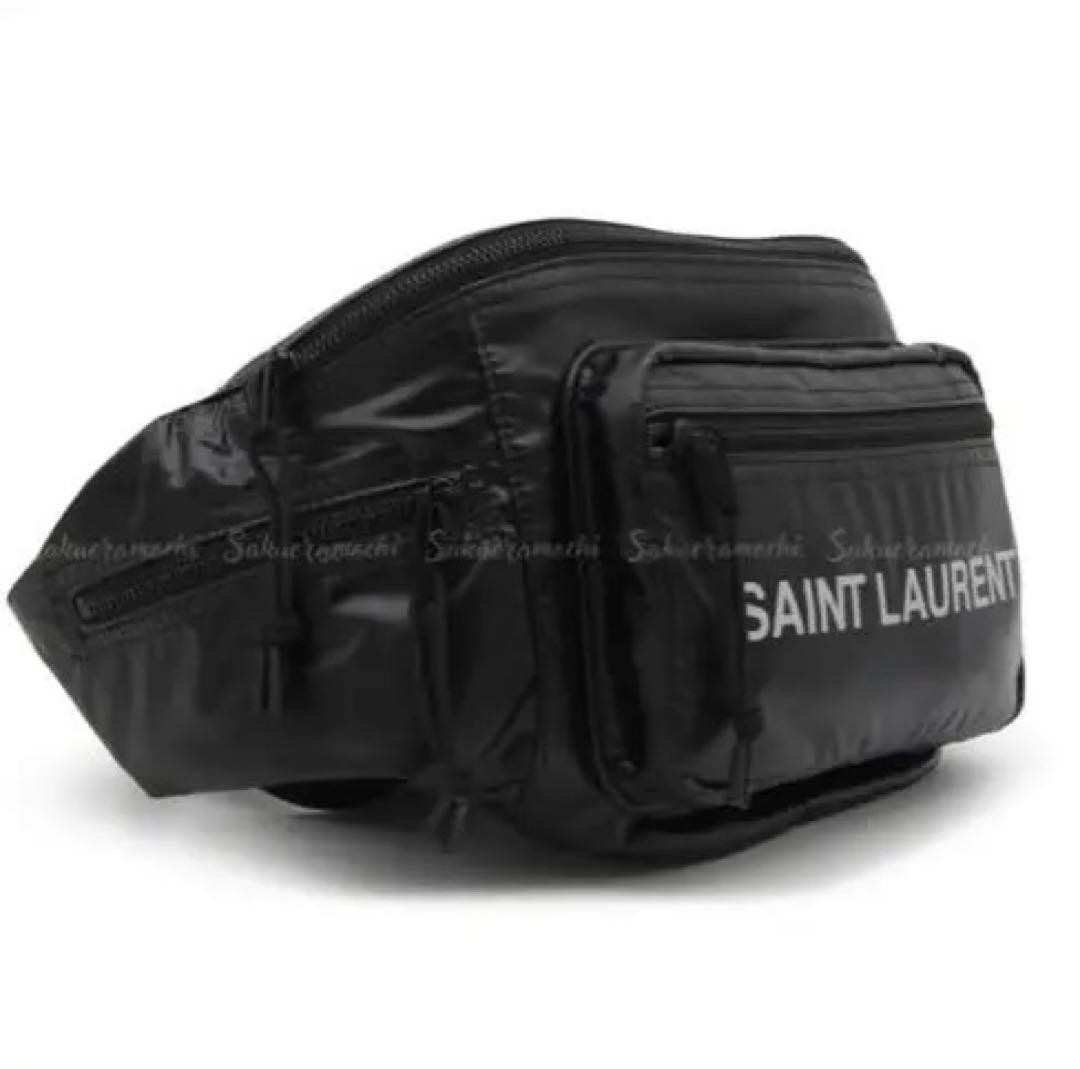 Borsa a tracolla Saint Laurent West nera