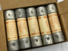 GOULD SHAWMUT 12 AMP FUSE OT12 250VAC CLASS K5  BOX OF 10 