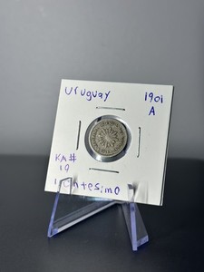 1901 A Uruguay 1 Centesimo Coin KM #19