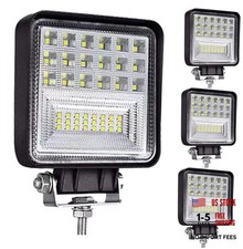 LED Work Lights for Truck Tractor inch 126W Square LED Pod Lights,12V 2V 4