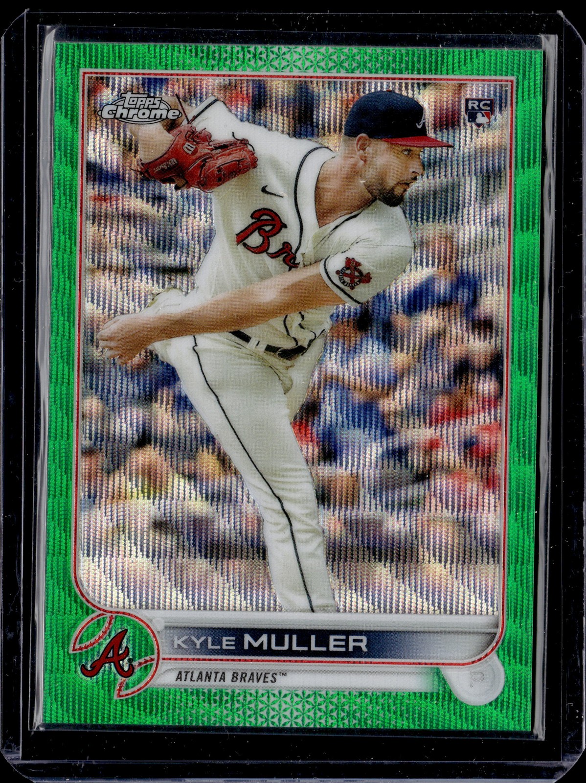 2022 Topps Chrome #70 Kyle Muller Green Wave Refractor #/99