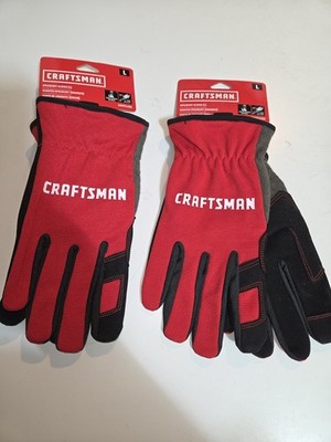 TWO PAIR Craftsman Speed Cuff Utility Gloves Size L LARGE - CMMT14190