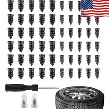 60 Pcs Tire Repair Rubber Nail Screw Tire Plugs Quick Puncture for Car Tru