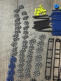 MICRO K'Nex Mixed Bulk LOT: Rods, Connectors, Specialty Pieces - 326 Pieces Knex