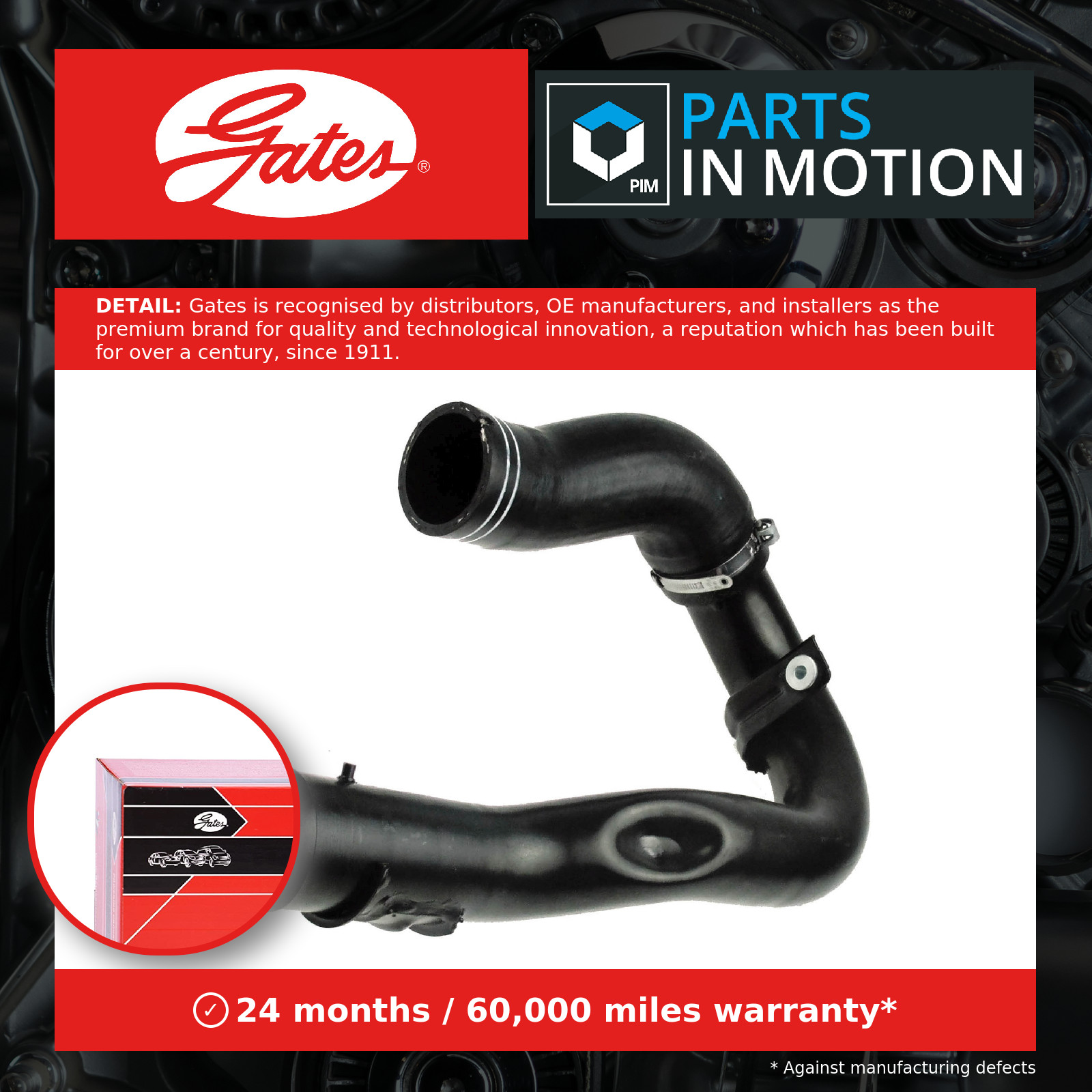 Fits GATES 09-1288 INTERCOOLER HOSE - Image 12