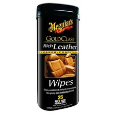 Meguiars G10900 Gold Class Rich Leather Cleaner And Conditioner Wipes