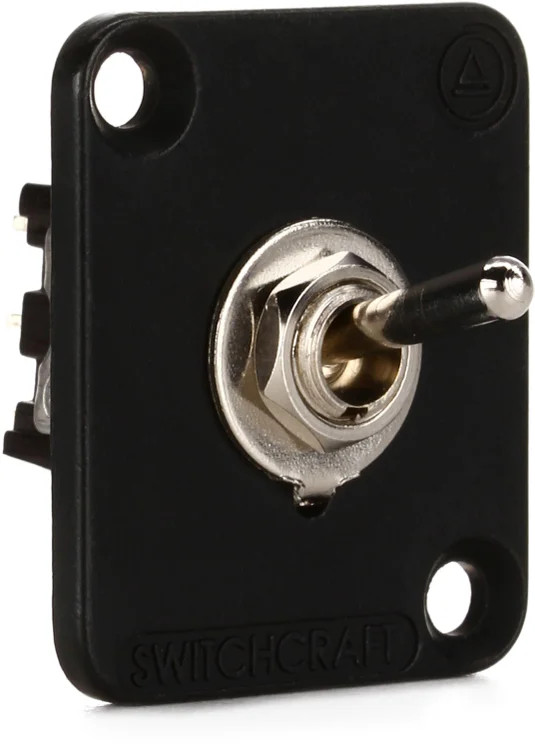 Switchcraft EHTSLBPKG EH Series Toggle Switch Locking DPDT - Black flange 2490₽