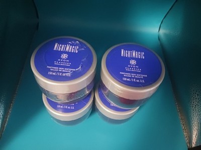 AVON Set of 4 Night Magic Perfumed Skin Softener's 5 oz