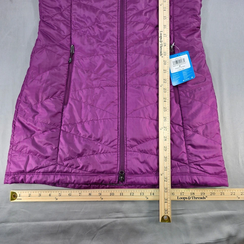Columbia Mighty Lite Chaqueta con Capucha Púrpura Acolchada Abrigo Ligero Mujer M Nuevo con Etiquetas Foto 3 de 4