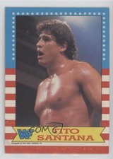 1987 O-Pee-Chee WWF Tito Santana #6 HOF 7m3