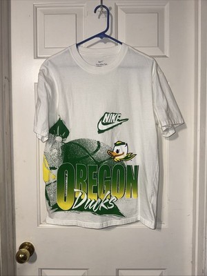 Nike University Of Oregon Gigantic Graphics Short Sleeve T-Shirt Men s S White
