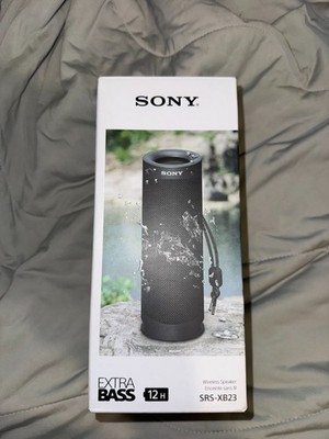 Sony XB23 Portable Bluetooth Speaker - Extra Bass 12Hr Battery Life Black NEW