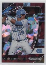 2020 Panini Prizm Draft Picks Burgundy Cracked Ice 19/23 Aaron Sabato 0ud4