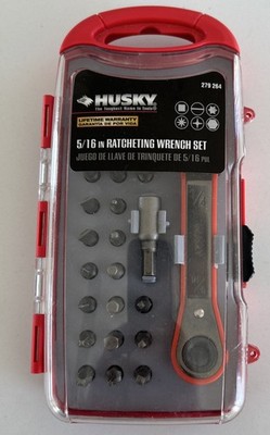 Husky 26 piece 5/16 in Ratcheting Wrench Set # 279 264 - NOS