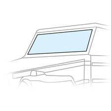 Frontscheibe Klar für VW Typ181 Kübelwagen Iltis E-Prüfzeichen Windschutzscheibe