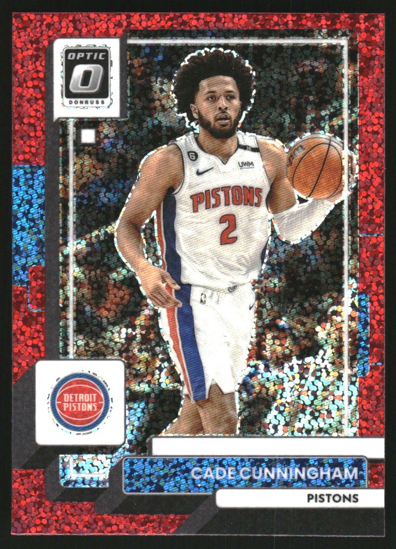 2022-23 Donruss Optic Red Sparkle #92 Cade Cunningham - NM-MT