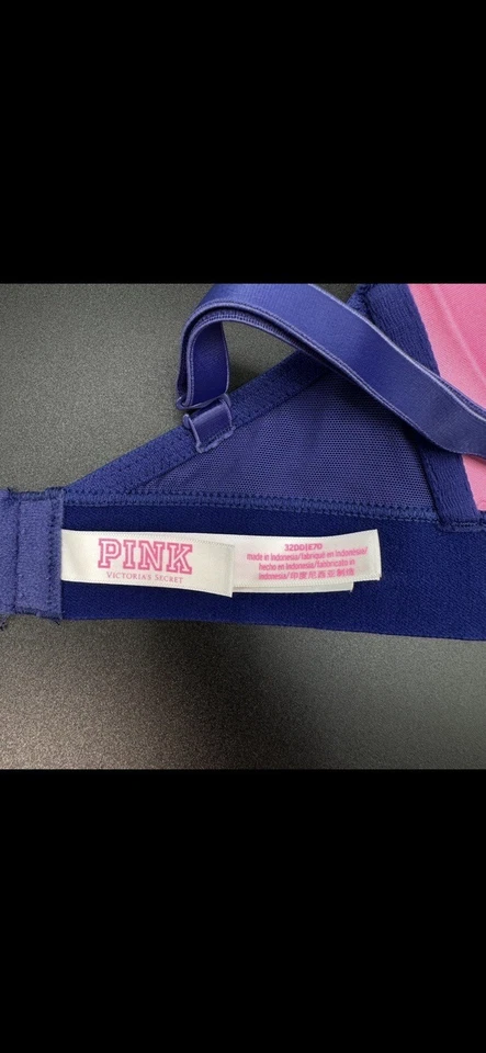 Victoria’s Secret Wear Everywhere Lightly Lined Blue Wireless Bra 32DD - Image 4 of 4