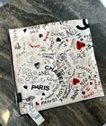 Chanel classic white monogram graffiti women's decorative square scarf/shawl NEW — photo 1