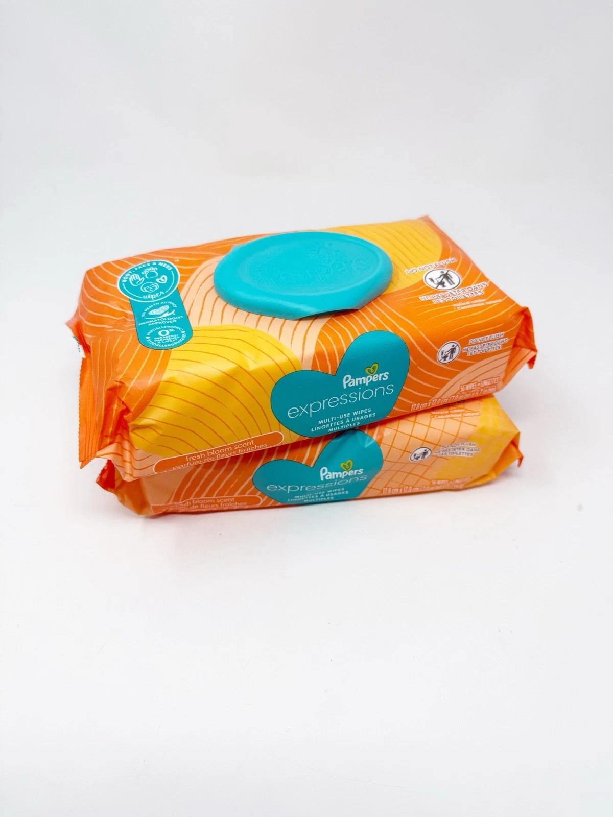 (2) Pampers Expressions Fresh Bloom Multi Use Wipes 56 ct - Discontinued Scent
Opens in a new window