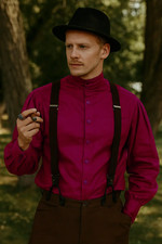 ThePirateDressing Steampunk Victorian Costume Seigneur Shirt Pink 