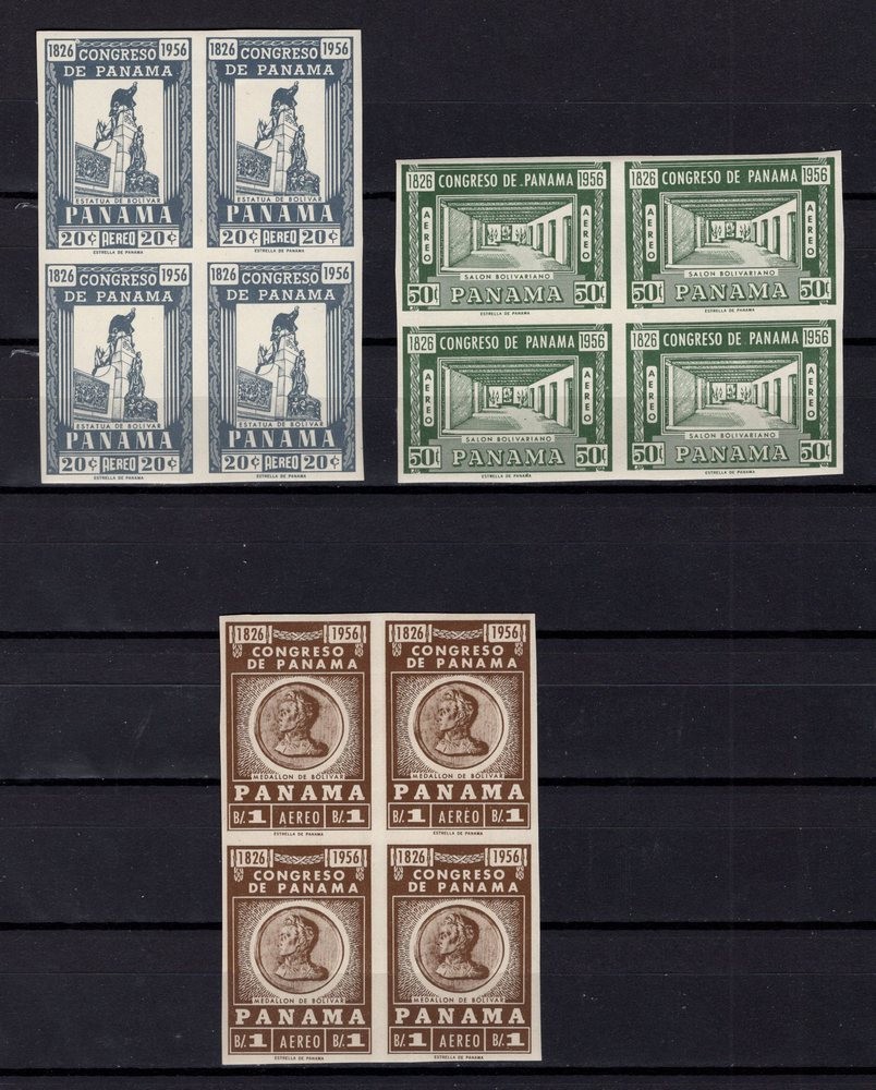 PANAMA, Scott C178-C180, top values in a set of 24, cv$43.00.