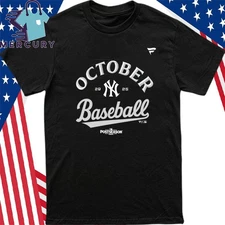 Yankees October Baseball 2025 MLB Postseason T-Shirt