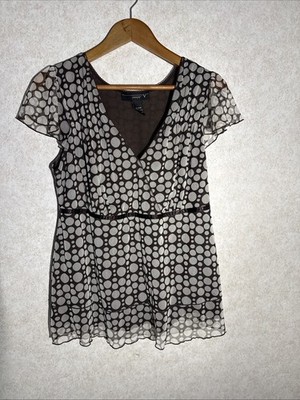 Venezia Brown And Tan 14/16w Dress Top