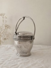 1920s Silver On Copper Ice Bucket Vacuum Insu...