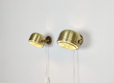 Coppia di lampade da parete/lettura anni 70, vintage industriali scandinave