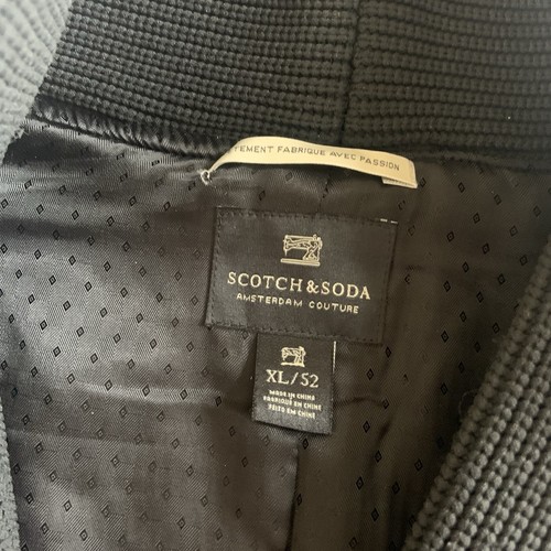Scotch & Soda Vest Mens XL 52 Black Quilted Wool Blend Waistcoat Button Casual - Picture 4 of 9