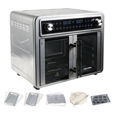 Kalorik MAXX 26Qt Flex Sync Air Fryer Oven with 14 Accessories, Stainless Steel