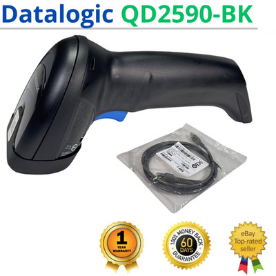  Datalogic QuickScan QD2590-BK Barcode Scanner w/NEW USB Cord 1 YEAR WARRANTY! 