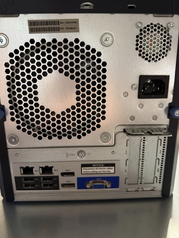 HP ProLiant MicroServer Gen10 AMD Opteron X3216 | 16GB | 2x500GB-SSD | 2x3TB - Image 3 of 4