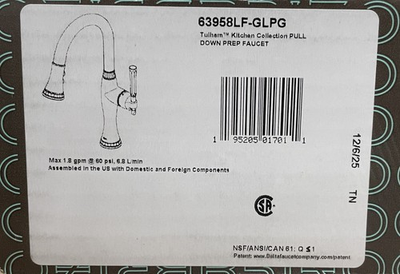 #ad #ad Brizo 63958LF GLPG Tulham Pull Down Kitchen Faucet w Magnetic Spray Head READ $449.99