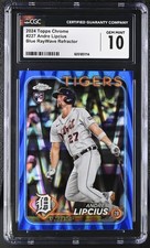 2024 Topps Chrome #227 Andre Lipcius Blue Raywave Refractor CGC 10