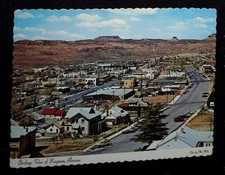 Aerial View Kingman Arizona Vintage Deckle Edge Postcard 4x6 Not Posted