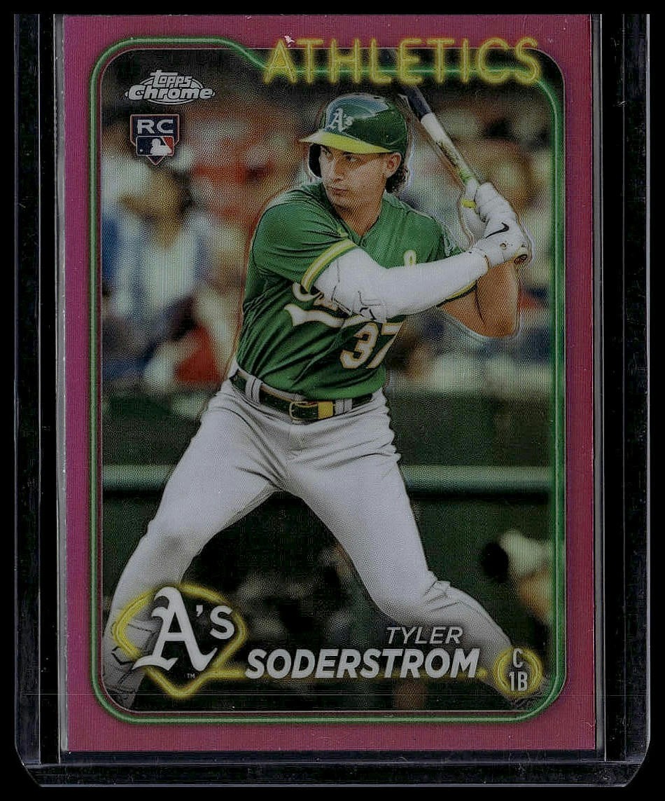 2024 Topps Chrome #298 Tyler Soderstrom Pink Refractors