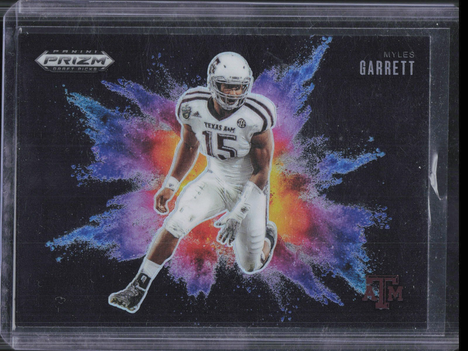 2025 Panini Prizm Draft Picks Myles Garrett #26 Black Color Blast SSP Texas A&M