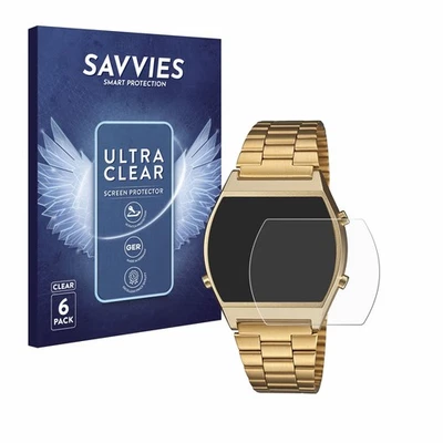 SAVVIES 6 Pack Screen Protector for Casio Retro B640WB Protective Film Clear Protection