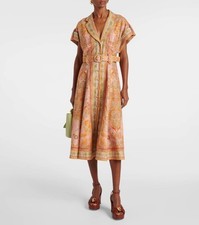 Zimmermann Acacia Midi Shirt Dress with Belt - Size 3