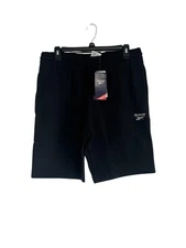 Reebok Men Regular fit Sweat Shorts Large / 8 Black Solid