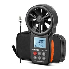 8-Vane Handheld Anemometer Wind Speed Meter,Tripod Mount, Wind Chill,LCD Backlit