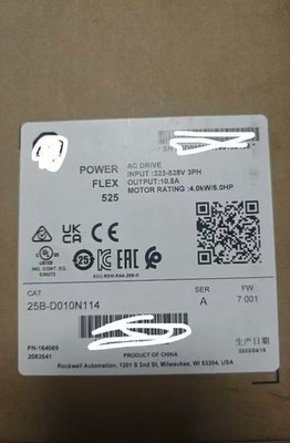 25B-D010N114 PowerFlex 525 4.0kW/5.0Hp AC Drive frequency converter ship FedEx