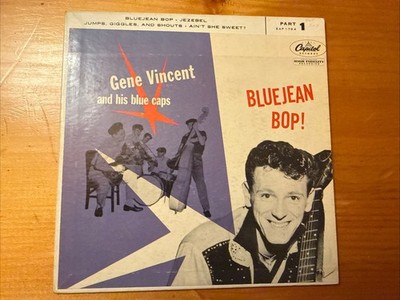 Gene Vincent And His Blue Caps - Play Bluejean Bop 1957 Capitol EP 45 Vinyl VG