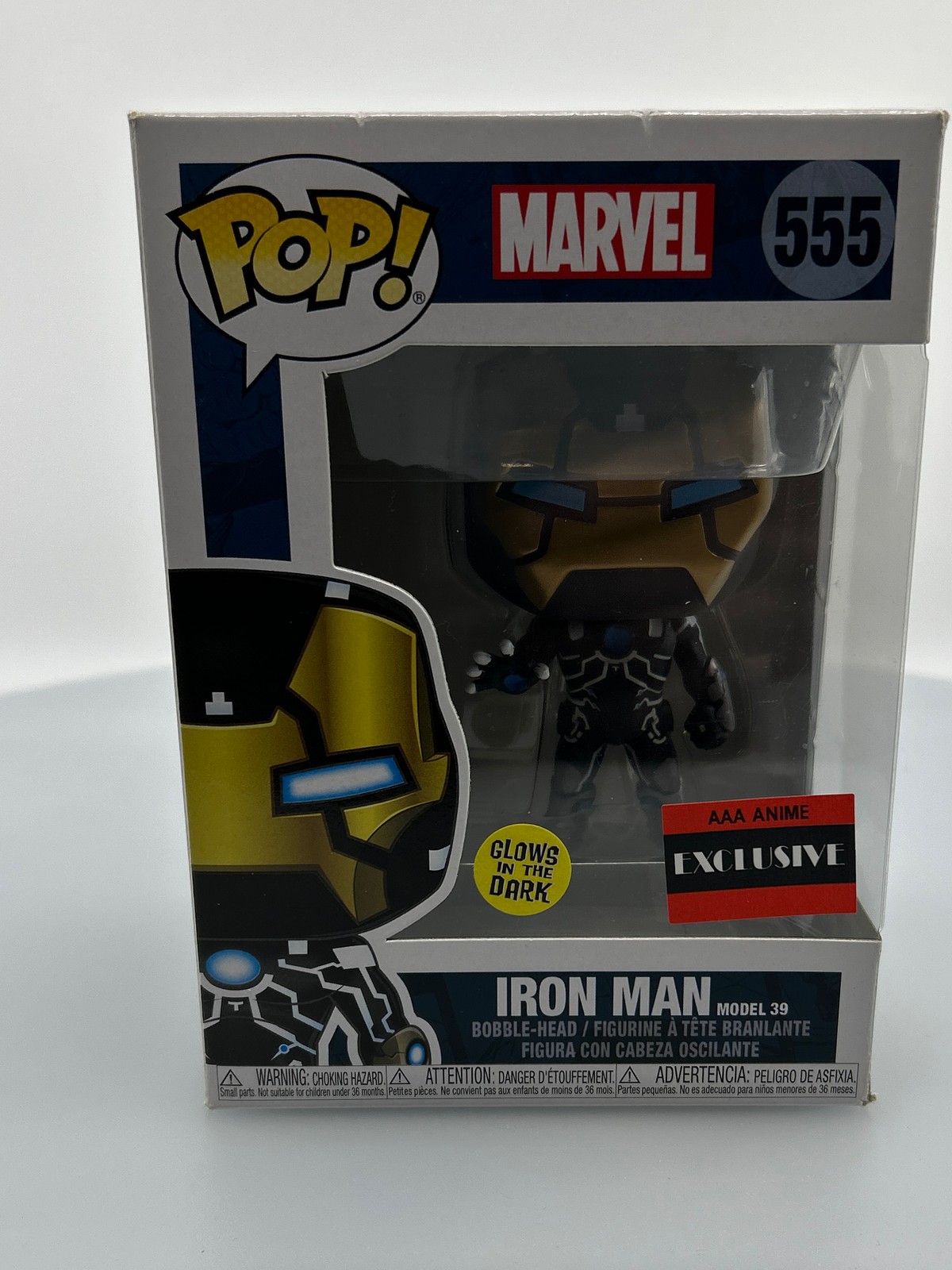 Funko Pop! Marvel Iron Man Model 39 #555 Vinyl Figure Damaged Box See Pics