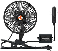 12 Volt Oscillating Fan, Portable Car Fan Wide-Bound Cooling Ventilation, Car DC