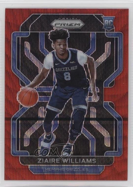 2021-22 Panini Prizm Ruby Wave Prizm Ziaire Williams #313 Rookie RC yc1