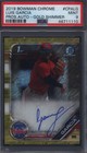 2019 Bowman Chrome Prospects Autographs CPALG Luis Garcia Gold Shimmer /50 PSA 9