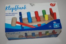 Klopfbank-Hammerspiel Spielzeug Holz 8 Teile ab 1+ BELUGA NEU