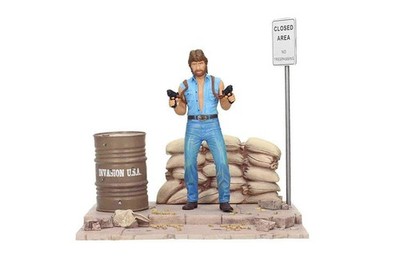 Chuck Norris Invasion USA 7-Inch Matt Hunter Figure With Diorama